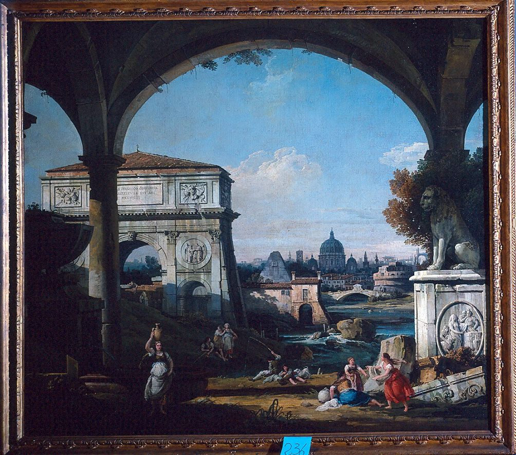 Capriccio romano con arco trionfale - Galleria Nazionale di Parma